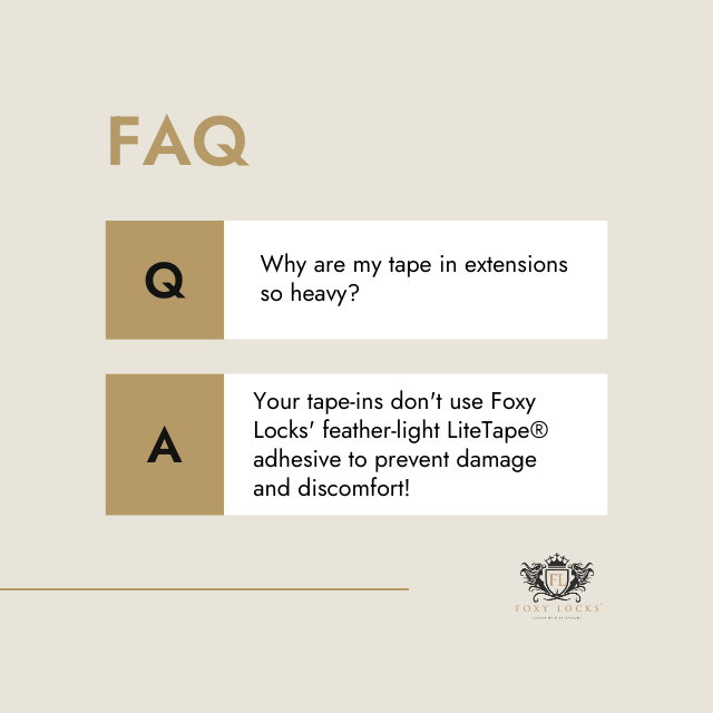 Tape-In extensions FAQ infographic