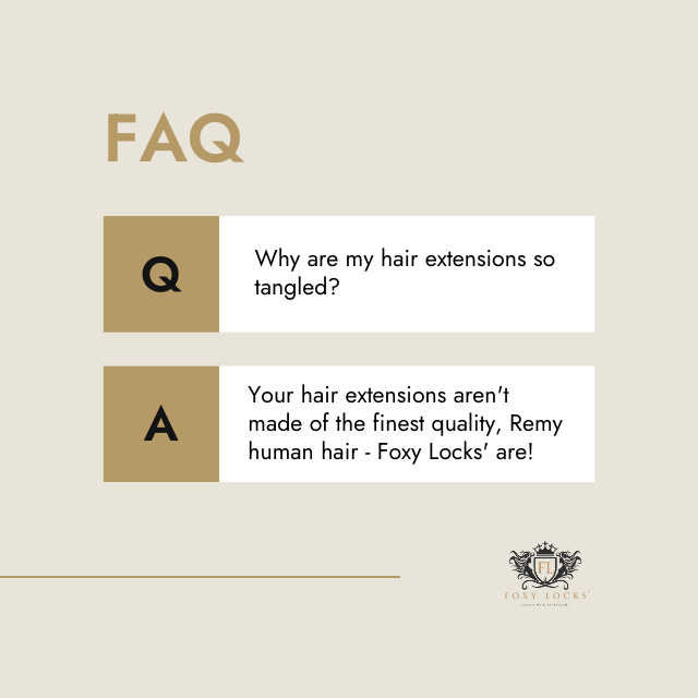 Hair Extensions FAQ infographic