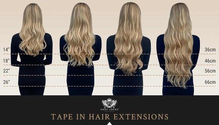 Wondering what is the perfect hair extension length for you? Here is a  handy comparison c…